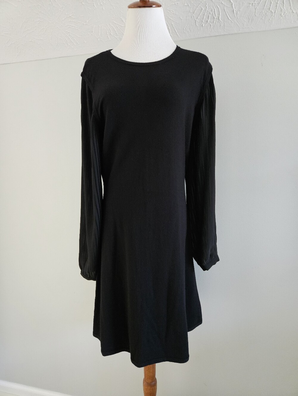 Nicole Miller | Chiffon Balloon Sleeve Dress